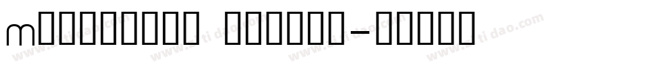 Milwaukee medium字体转换